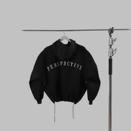 True Black - Fleece Oversized Hoodie