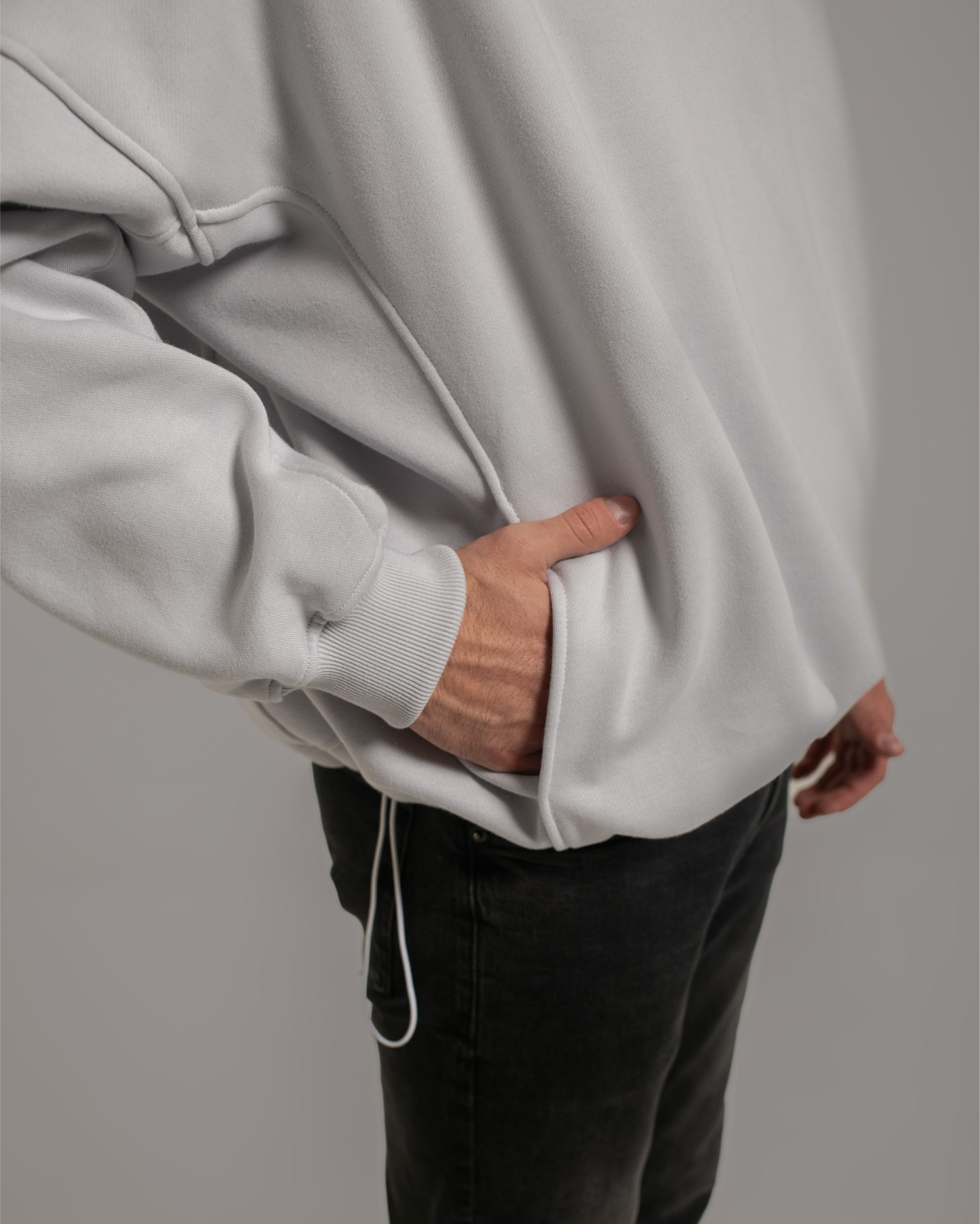 Frost White - Fleece Oversized Hoodie