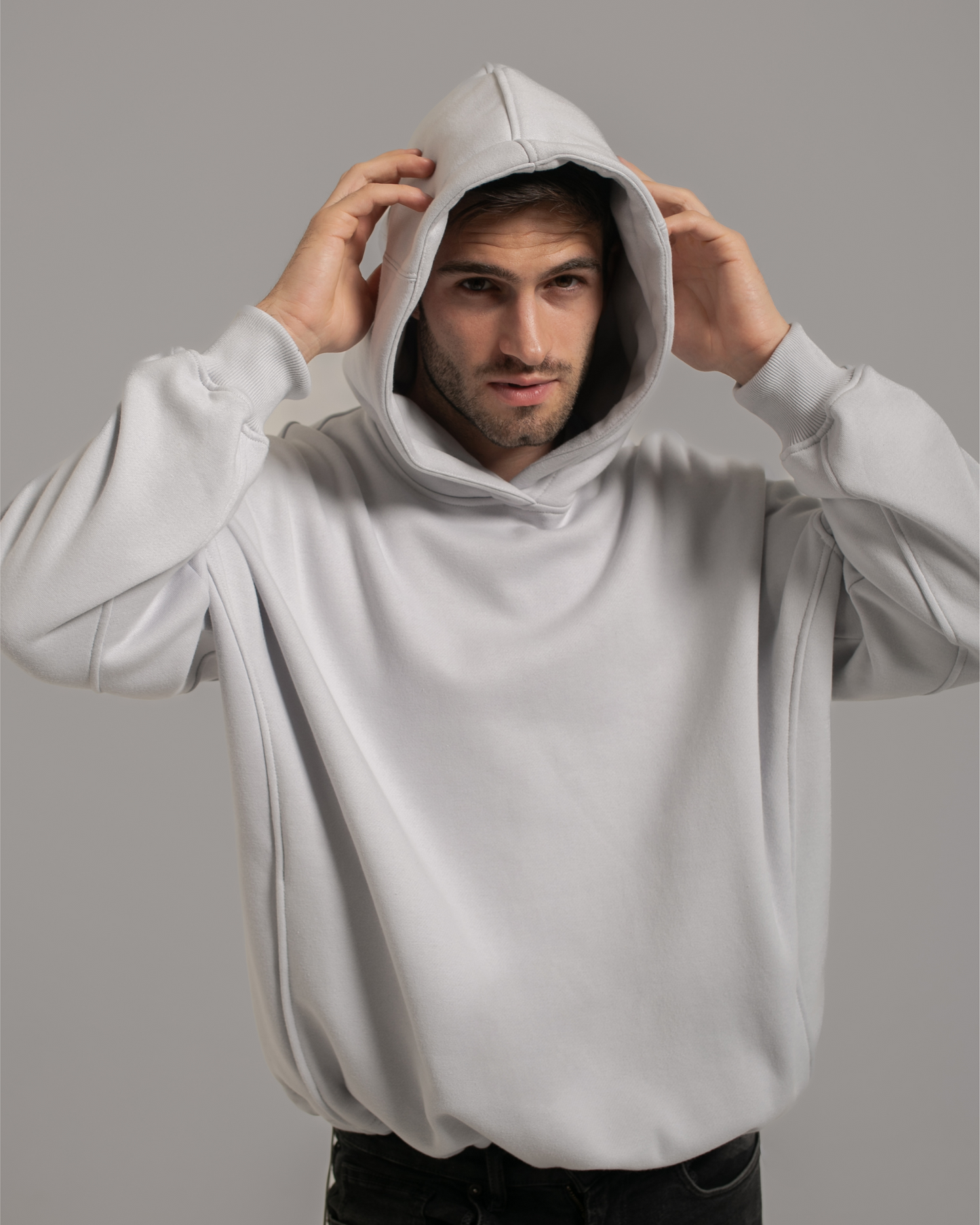 Frost White - Fleece Oversized Hoodie