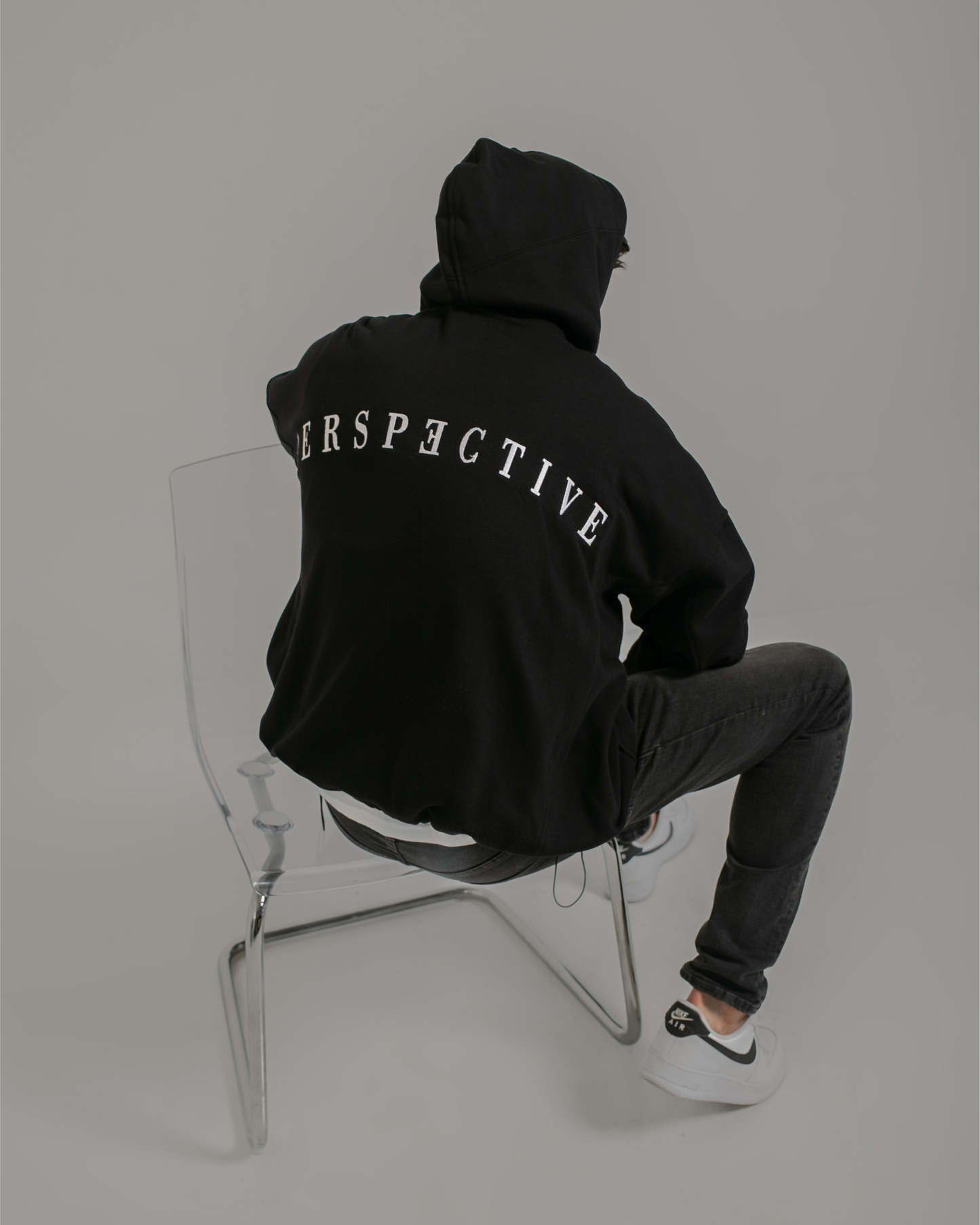 True Black - Fleece Oversized Hoodie
